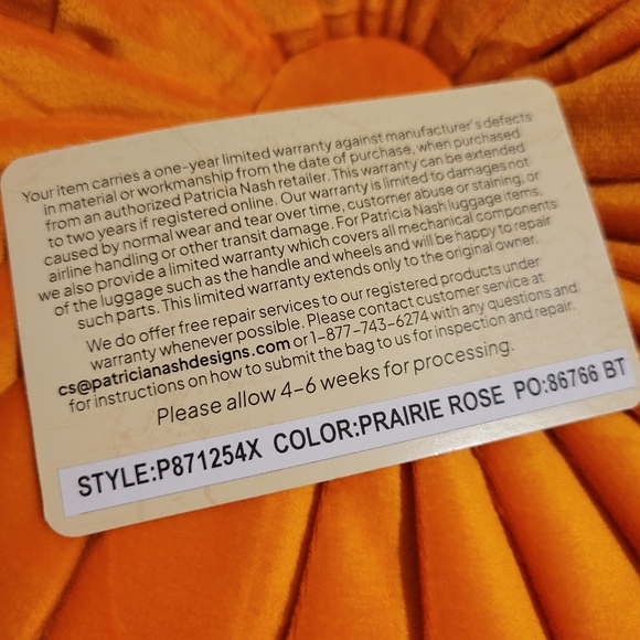 Patricia Nash Leather Floral Wristlet "Prairie" Pattern ~ NWT/NIB ~ Pretty! - Picture 7 of 16